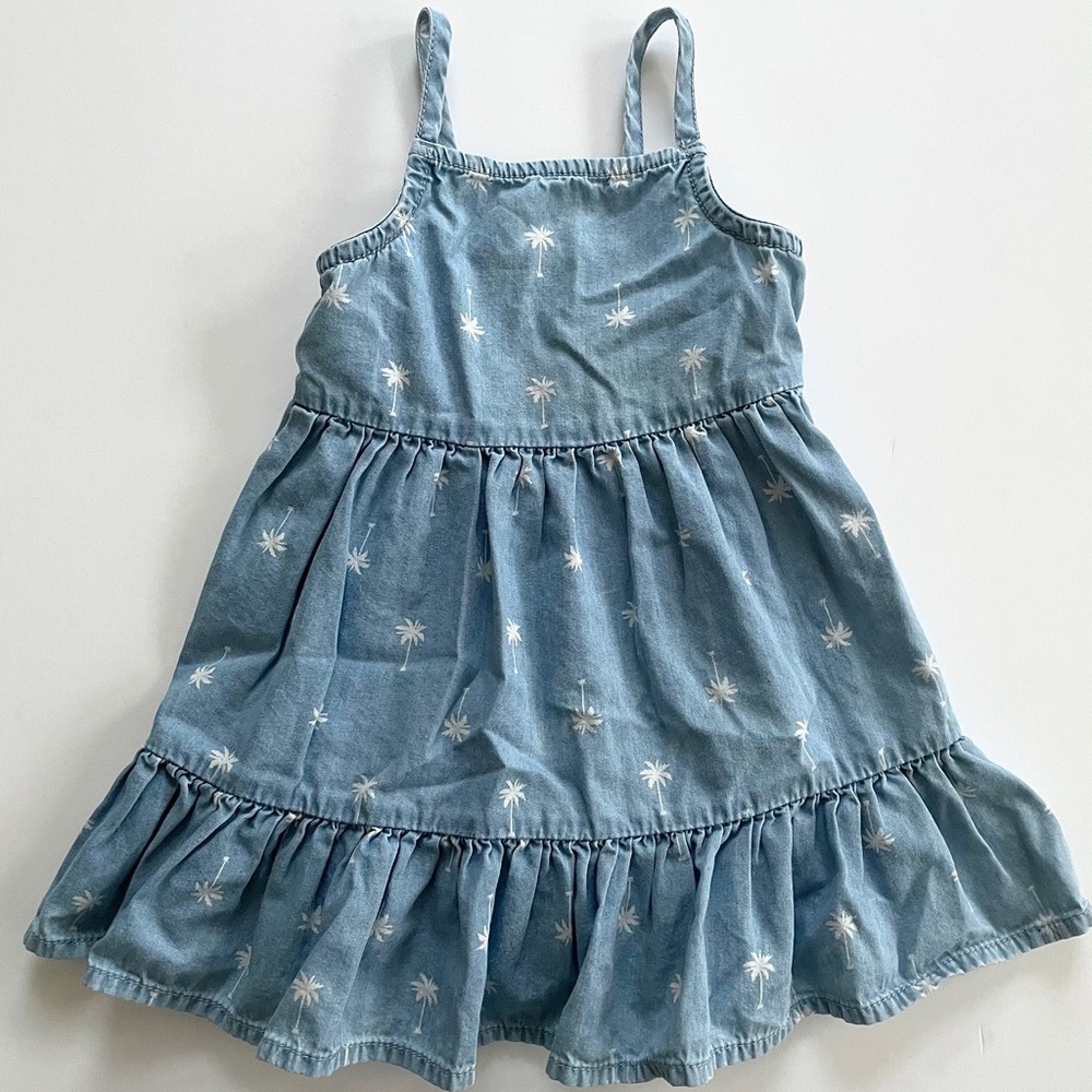 Chambray Palm Tree Dress